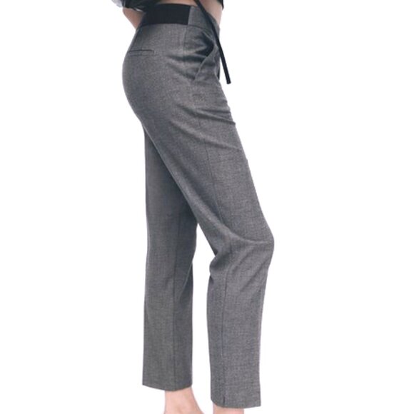 Zara 1960s Style Cigarette Ankle Pant in Grey/Black/White Size M - 26 / 27 - Picture 1 of 6